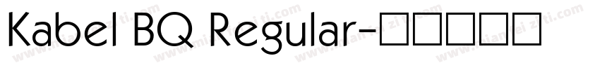 Kabel BQ Regular字体转换